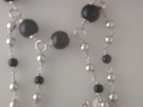 STERLING SILVER FANCY NECKLACE. 50.6 GRAMS.