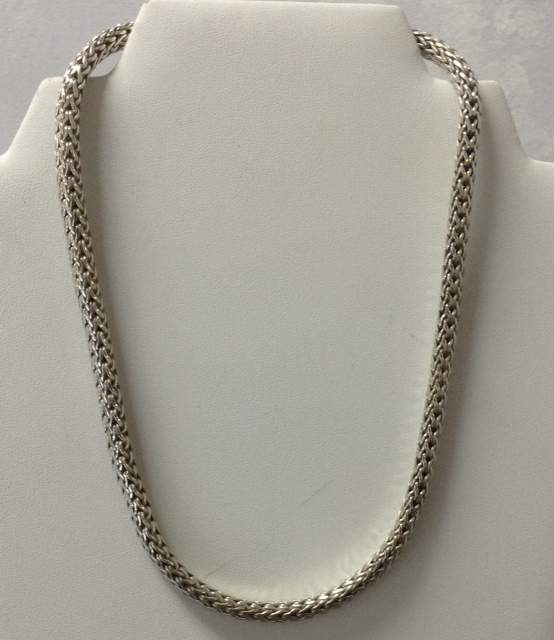 925 BYZANTINE WEAVE TYPE NECKLACE