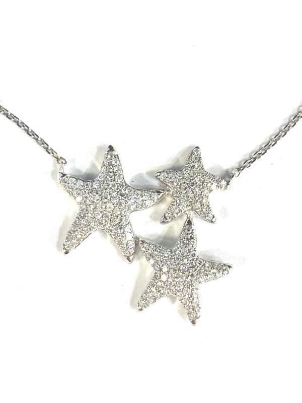 TRIPLE STARFISH NECKLACE