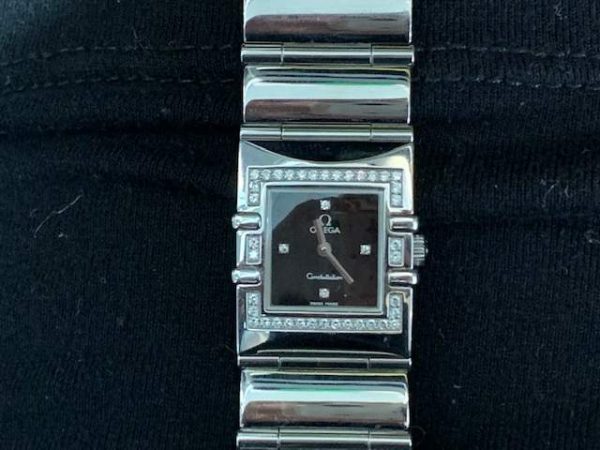 OMEGA CONSTELLATION LADIES WATCH WITH DIAMOND BEZEL