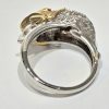 14K TWO TONE MERMAID AND DOLPHIN RING - Image 3