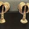 GOLD PALM TREE EARRINGS - Image 3