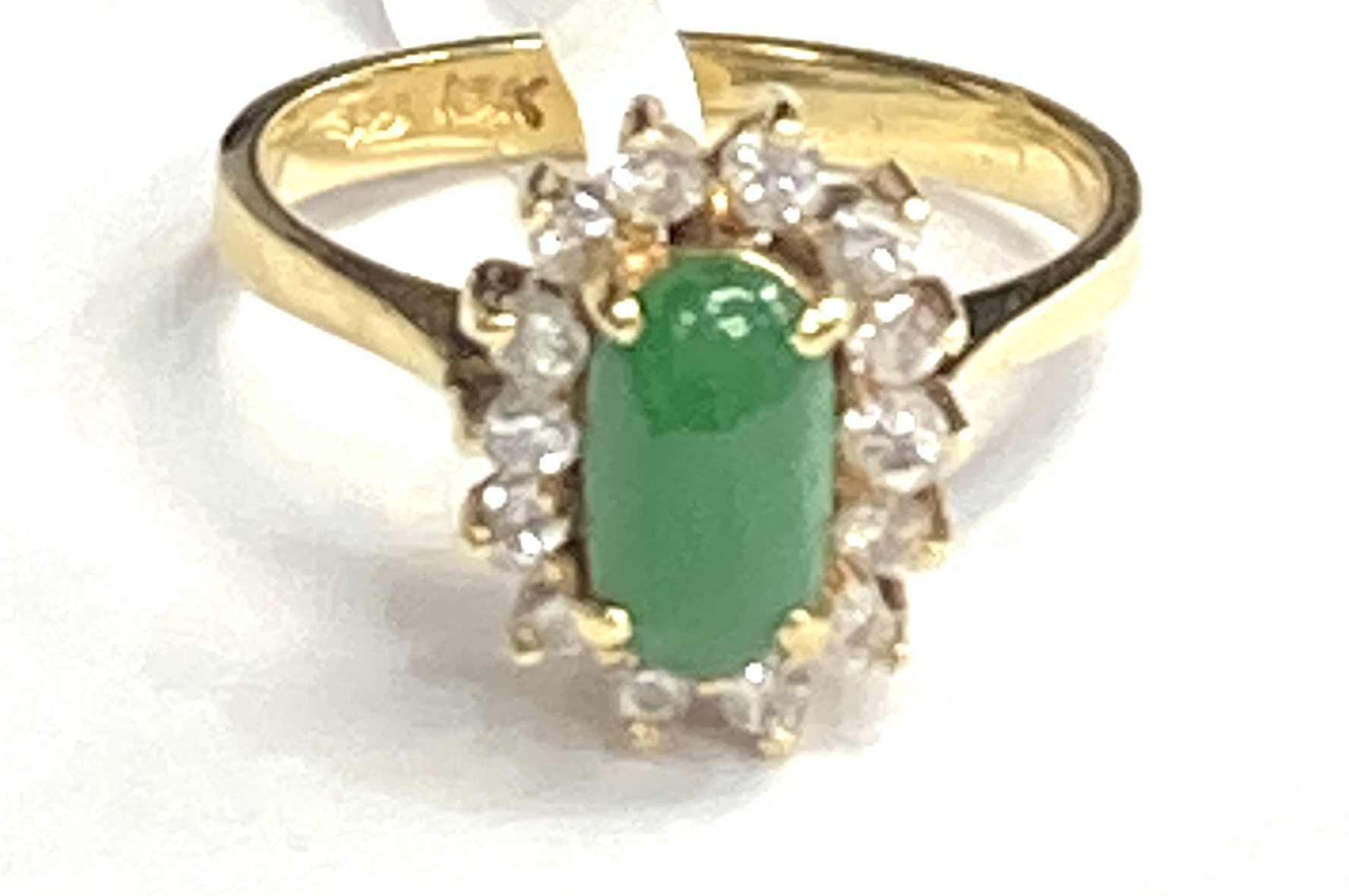 JADE AND DIAMOND RING