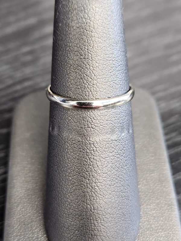14K WG RING, 0.7DWT