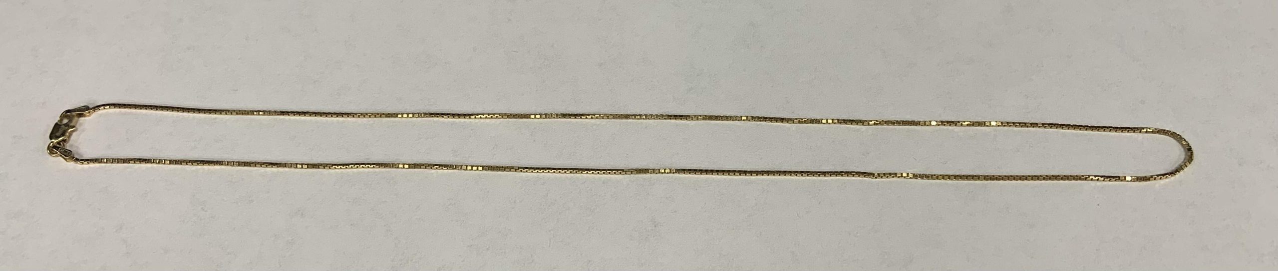 14K Y/G 18" BOX LINK CHAIN