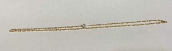 14K 15" Y/G CHAIN 2.0DWT