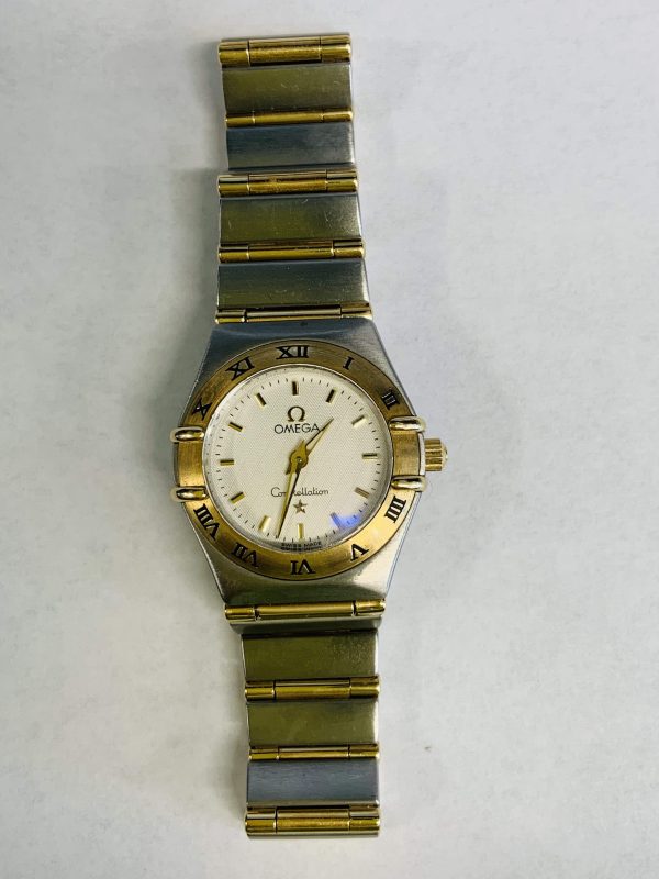 LADIES 2 TONE OMEGA CONSTELLATION WATCH