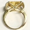 YELLOW CRYSTAL FASHION RING - Image 4