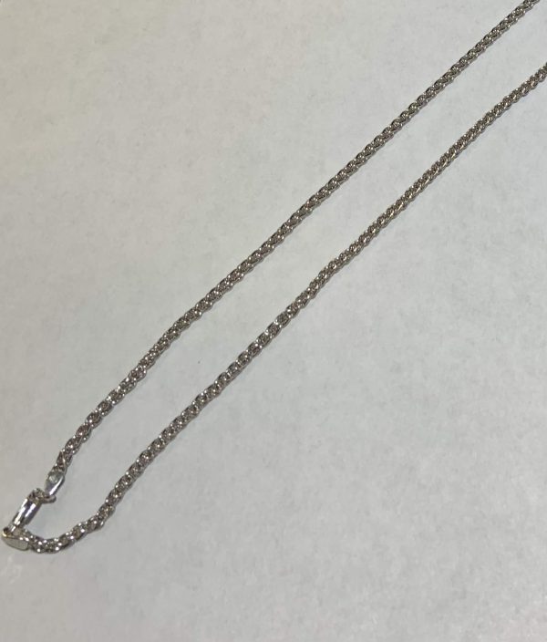 18K W/G 3MM 19" WHET CHAIN WEIGHING 9.2 DWT.
