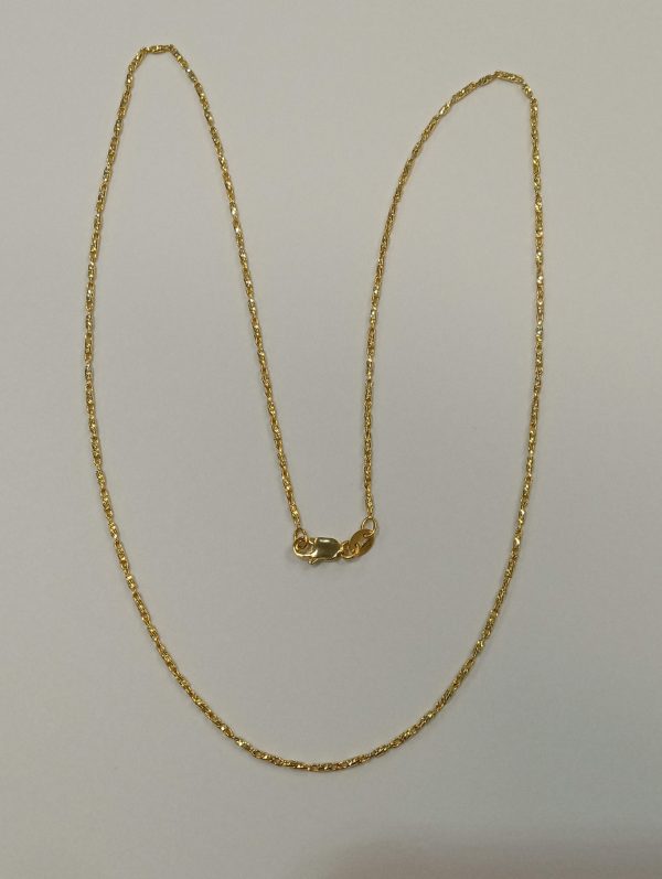 14K YELLOW GOLD 18" RAZO CHAIN 2.8 DWT