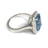 AQUAMARINE EMERALD CUT RING - Image 2