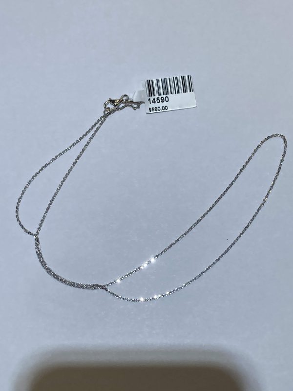 14K W/G 1.3MM 16" CABLE CHAIN WEIGHING 1.7 GRAMS.