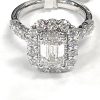 EMERALD CENTER ENGAGMENT RING - Image 2